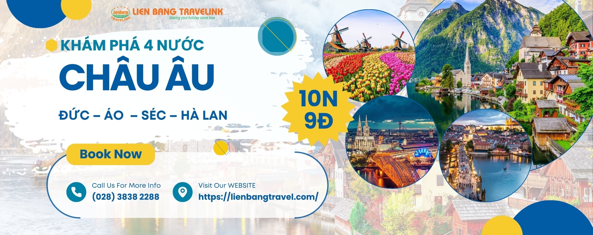 Tour Châu Âu 4 nước