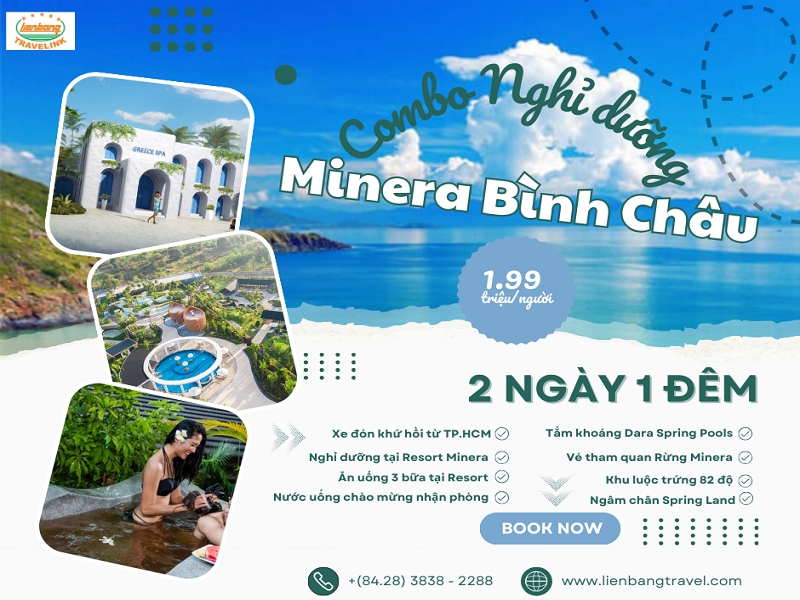 Du lịch Suối khoáng nóng Minera 2 ngày