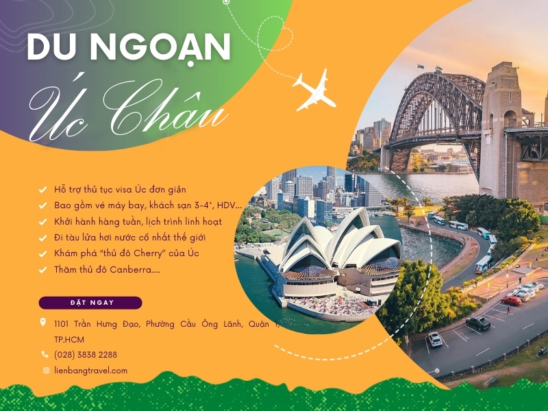 DU NGOẠN ÚC CHÂU: SYDNEY – MELBOURNE – CANBERRA (10 NGÀY 9 ĐÊM)