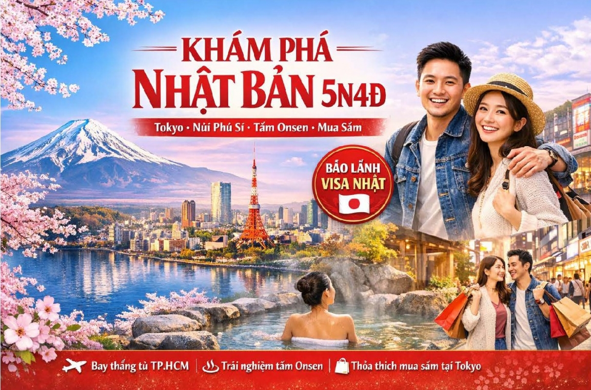 KHÁM PHÁ NHẬT BẢN: TOKYO - NÚI PHÚ SĨ - LÀNG CỔ OSHINO HAKKAI