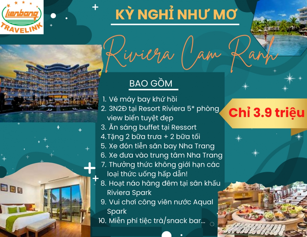 KỲ NGHỈ TẠI RIVIERA RESORT CAM RANH - NHA TRANG!!!