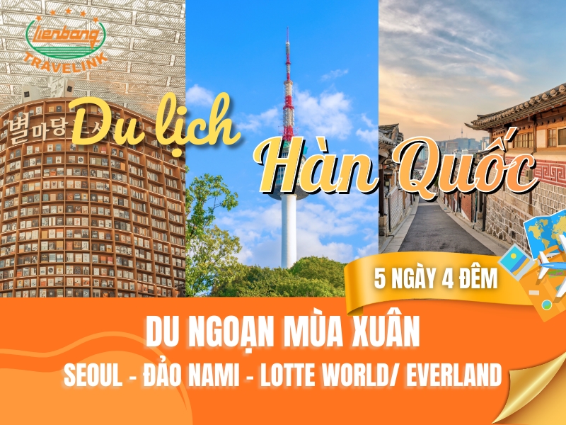 TOUR HÀN QUỐC MÙA XUÂN: SEOUL - NAMI ISLAND - EVERLAND/LOTTE WORLD 